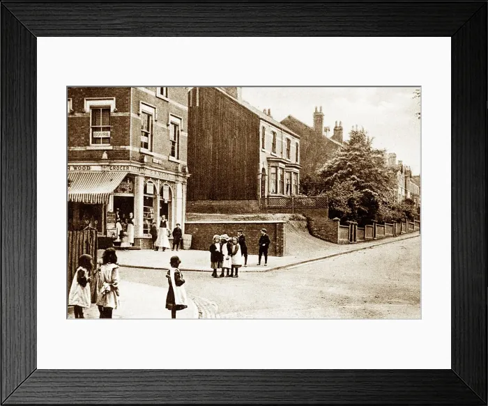 Framed Print : Bradwell Lane, Porthill early 1900's Framed Print : Bradwell Lane, Porthill early 1900's