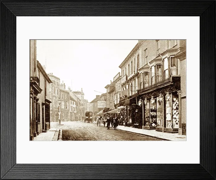 Framed Print : Ashford High Street early 1900s Framed Print : Ashford High Street early 1900s
