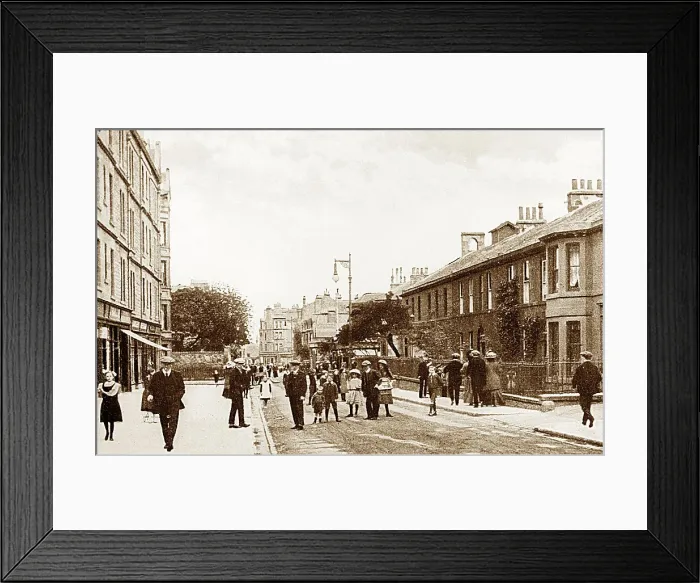 Framed Print : Portobello Bath Street early 1900s Framed Print : Portobello Bath Street early 1900s