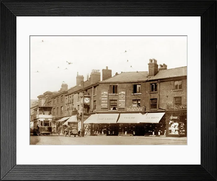Framed Print : Ashton-under-Lyne Old Square early 1900s Framed Print : Ashton-under-Lyne Old Square early 1900s