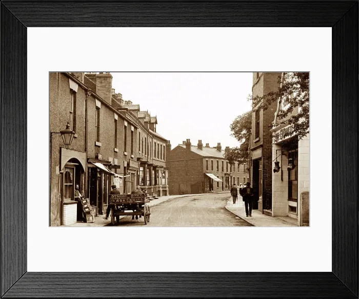 Framed Print : Askern High Street early 1900s Framed Print : Askern High Street early 1900s