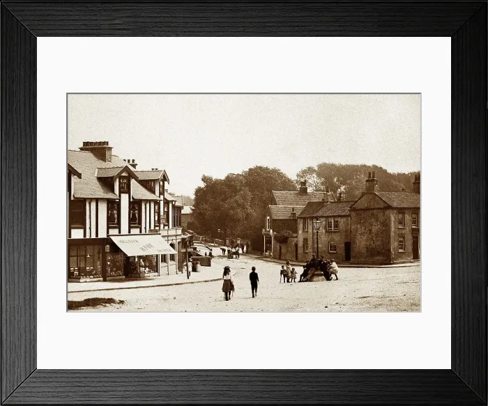 Framed Print : Askern Market Place early 1900s Framed Print : Askern Market Place early 1900s