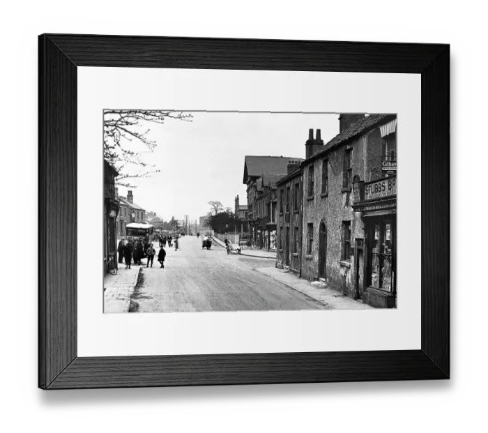 Framed Print : Doncaster Road, Askern early 1900's Framed Print : Doncaster Road, Askern early 1900's