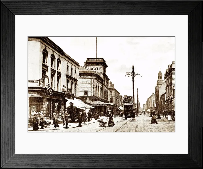 Framed Print : Birkenhead Argyle Street early 1900s Framed Print : Birkenhead Argyle Street early 1900s