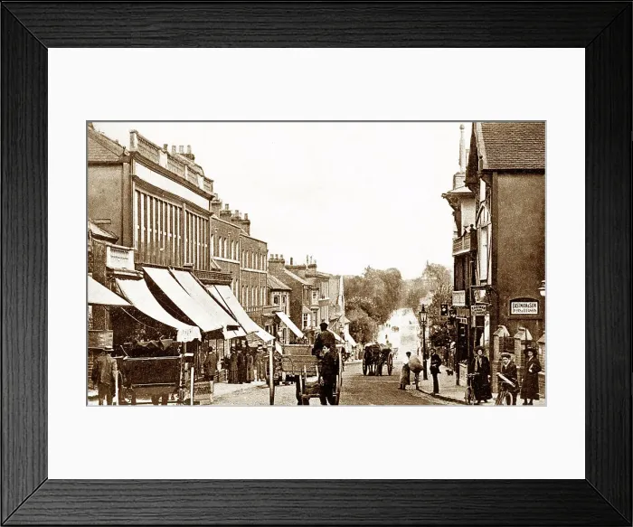 Framed Print : Aylesbury High Street early 1900s Framed Print : Aylesbury High Street early 1900s