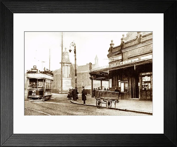 Framed Print : Birkenhead Central Railway Station early 1900s Framed Print : Birkenhead Central Railway Station early 1900s