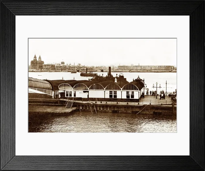 Framed Print : Birkenhead Ferry early 1900s Framed Print : Birkenhead Ferry early 1900s