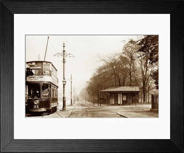 Framed Print : Birkenhead Park Road North early 1900s Framed Print : Birkenhead Park Road North early 1900s