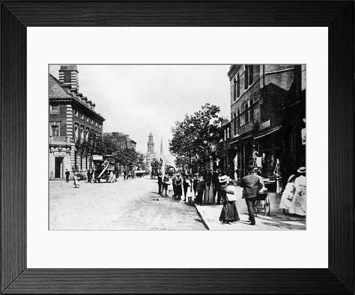 Framed Print : Broad Street, Birmingham early 1900's Framed Print : Broad Street, Birmingham early 1900's