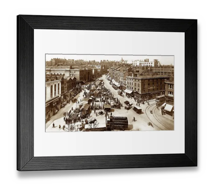Framed Print : Birmingham Bull Ring probably 1930s Framed Print : Birmingham Bull Ring probably 1930s