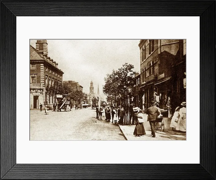 Framed Print : Birmingham Broad Street Victorian period Framed Print : Birmingham Broad Street Victorian period