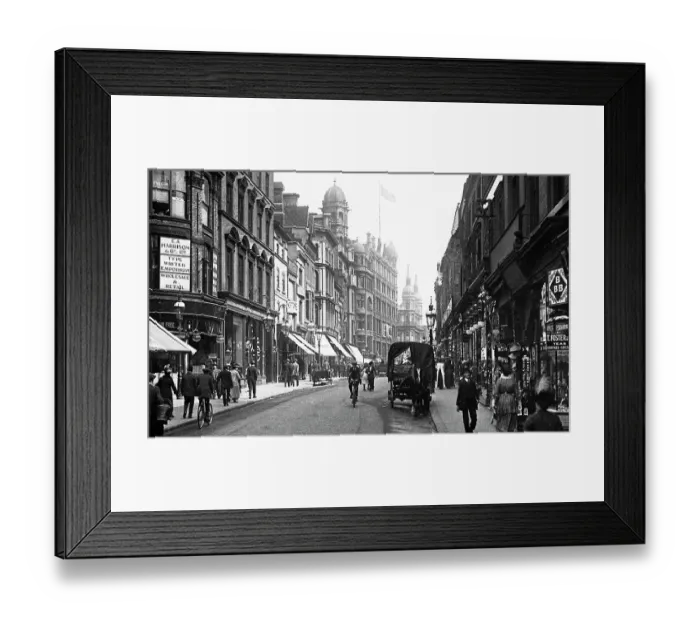 Framed Print : Bull Street, Birmingham early 1900's