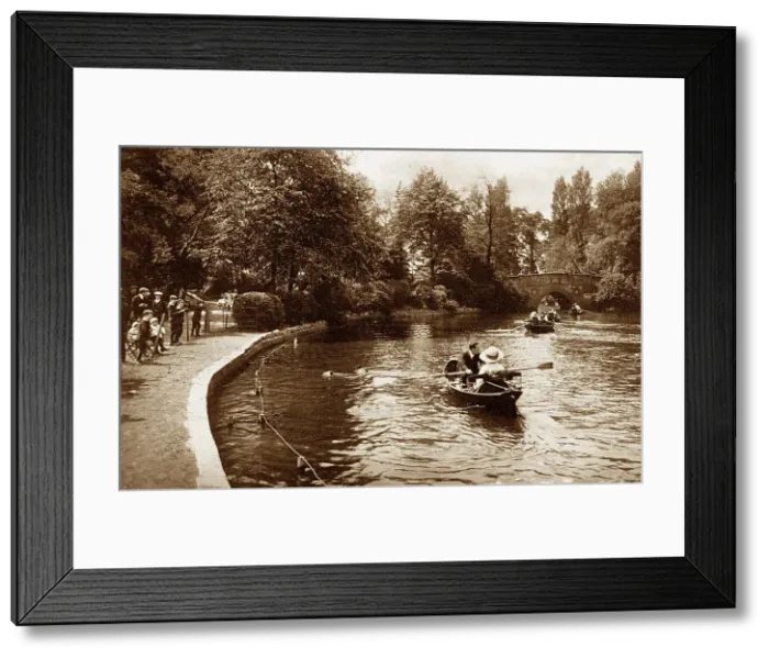 Framed Print : Birmingham Cannon Hill Park early 1900s Framed Print : Birmingham Cannon Hill Park early 1900s