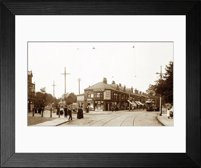 Framed Print : Erdington Six Ways Birmingham early 1900s Framed Print : Erdington Six Ways Birmingham early 1900s