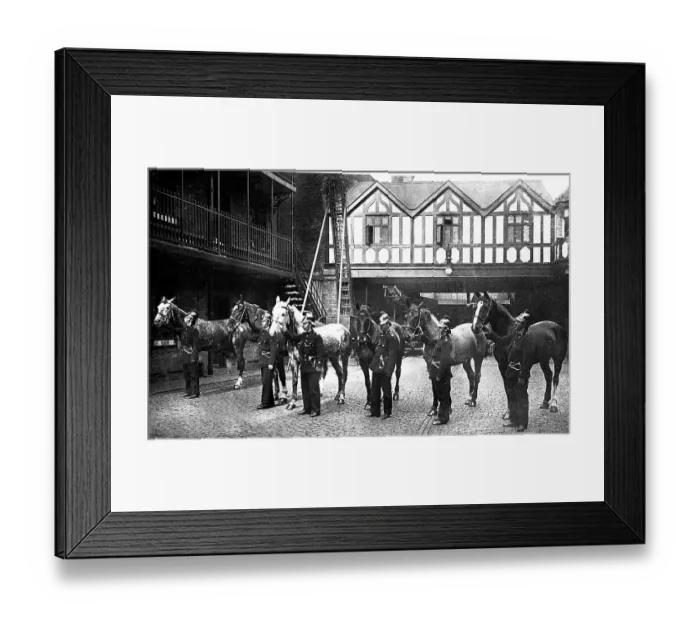 Framed Print : Fire Brigade, Birmingham early 1900's Framed Print : Fire Brigade, Birmingham early 1900's