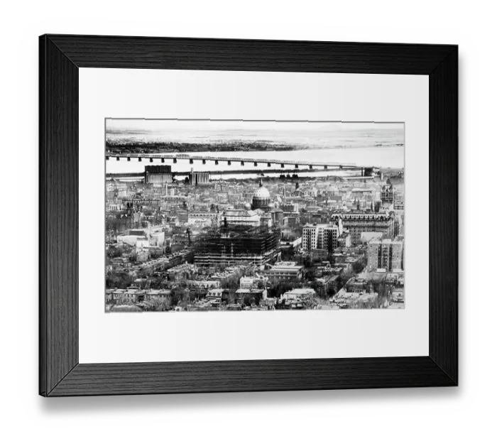 Framed Print : Panorama of Montreal Canada, early 1900s Framed Print : Panorama of Montreal Canada, early 1900s