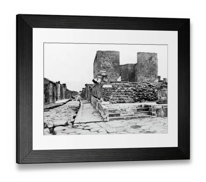 Framed Print : Temple of Fortuna, Pompeii, Italy, Victorian period Framed Print : Temple of Fortuna, Pompeii, Italy, Victorian period