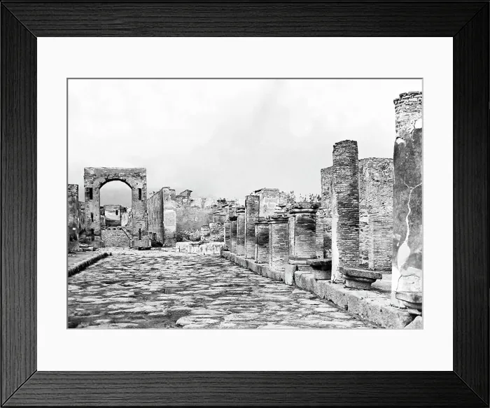 Framed Print : Arch of Caligula, Pompeii, Italy, Victorian period Framed Print : Arch of Caligula, Pompeii, Italy, Victorian period