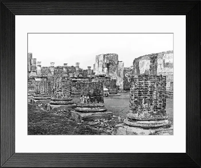 Framed Print : The Basilica, Pompeii, Italy, Victorian period Framed Print : The Basilica, Pompeii, Italy, Victorian period