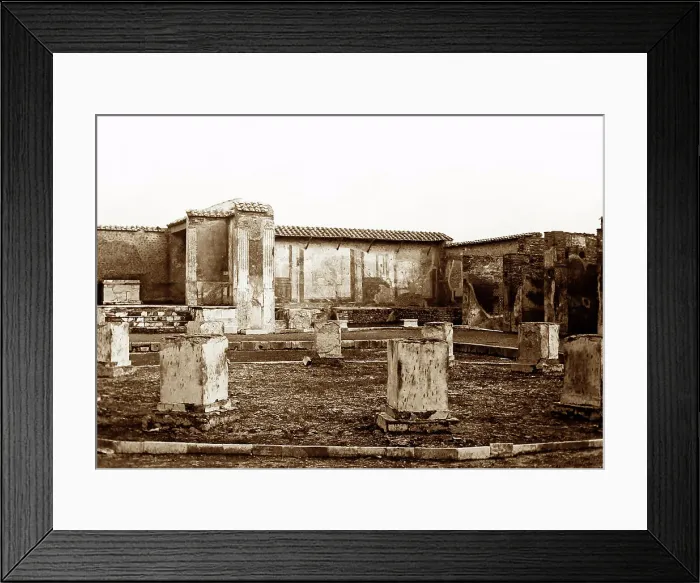 Framed Print : Temple of Augustus, Pompeii, Italy, Victorian period Framed Print : Temple of Augustus, Pompeii, Italy, Victorian period