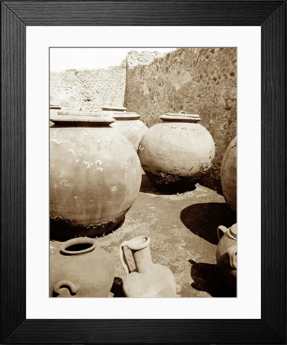 Framed Print : Amphora, Pompeii, Italy, Victorian period Framed Print : Amphora, Pompeii, Italy, Victorian period