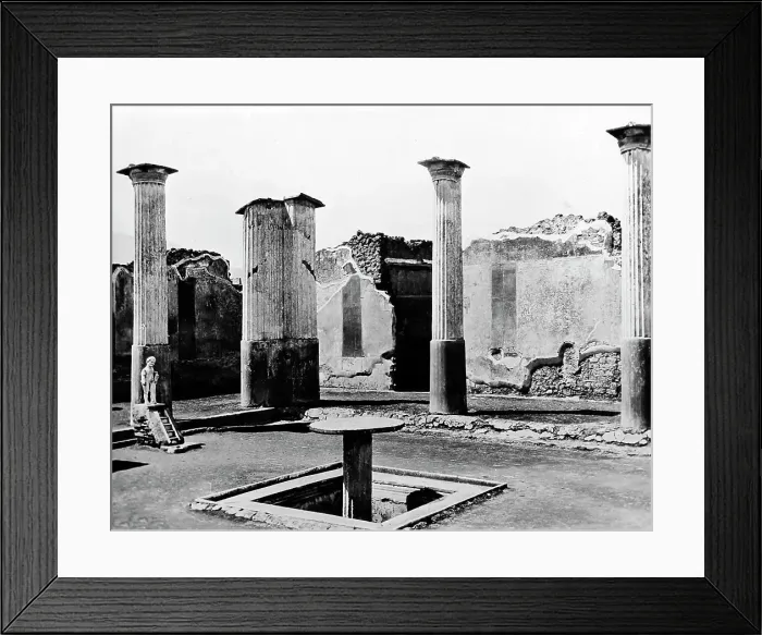 Framed Print : House of Alconius, Pompeii, Italy, Victorian period Framed Print : House of Alconius, Pompeii, Italy, Victorian period
