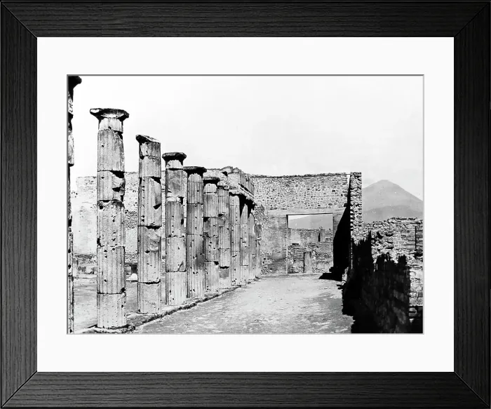 Framed Print : Triangular Forum, Pompeii, Italy, Victorian period Framed Print : Triangular Forum, Pompeii, Italy, Victorian period