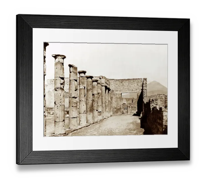 Framed Print : Triangular Forum, Pompeii, Italy, Victorian period Framed Print : Triangular Forum, Pompeii, Italy, Victorian period