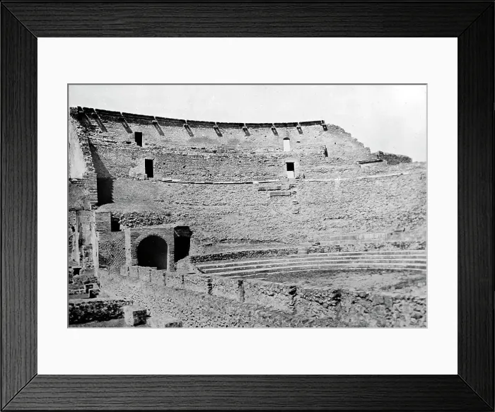 Framed Print : The Large Theatre, Pompeii, Italy, Victorian period Framed Print : The Large Theatre, Pompeii, Italy, Victorian period