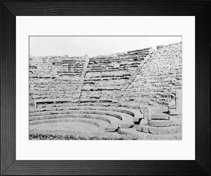 Framed Print : The Small Theatre, Pompeii, Italy, Victorian period Framed Print : The Small Theatre, Pompeii, Italy, Victorian period