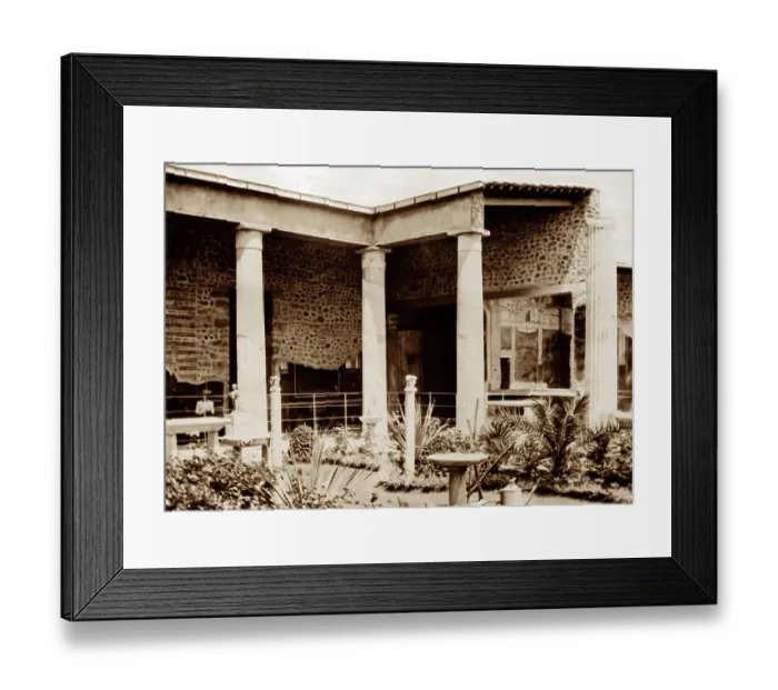 Framed Print : House of the Vettii, Pompeii, Italy, Victorian period Framed Print : House of the Vettii, Pompeii, Italy, Victorian period