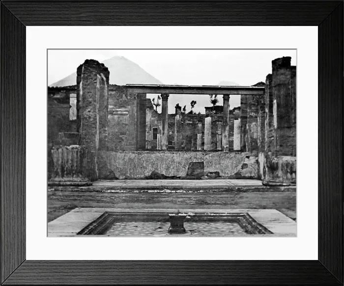 Framed Print : House of the Dancing Faun, Pompeii, Italy, Victorian period Framed Print : House of the Dancing Faun, Pompeii, Italy, Victorian period