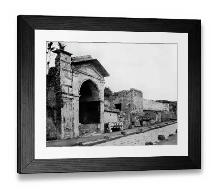 Framed Print : Street of Tombs, Pompeii, Italy, Victorian period Framed Print : Street of Tombs, Pompeii, Italy, Victorian period
