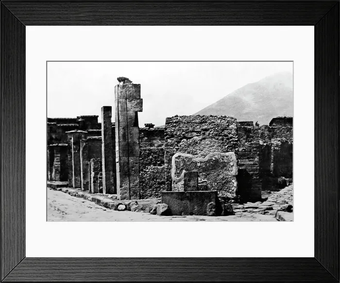Framed Print : Street of the Consul, Pompeii, Italy, Victorian period Framed Print : Street of the Consul, Pompeii, Italy, Victorian period