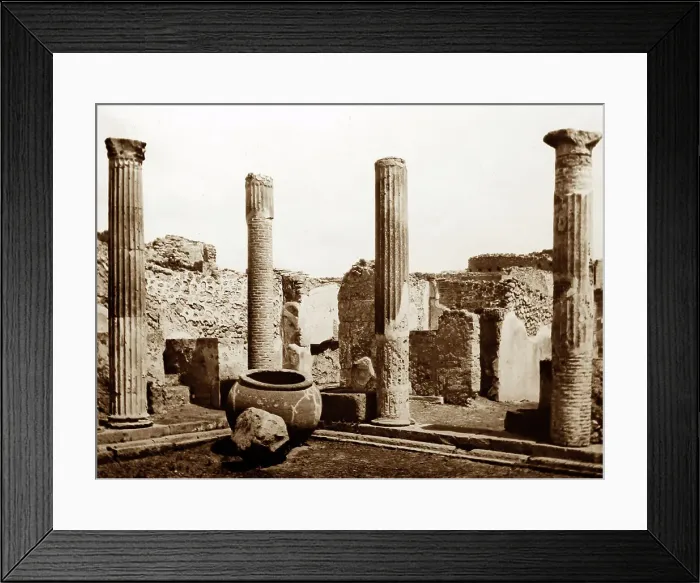 Framed Print : House of the Dyer, Pompeii, Italy, Victorian period