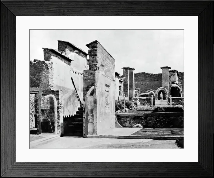 Framed Print : House of Marcus Lucretius, Pompeii, Italy, Victorian period Framed Print : House of Marcus Lucretius, Pompeii, Italy, Victorian period