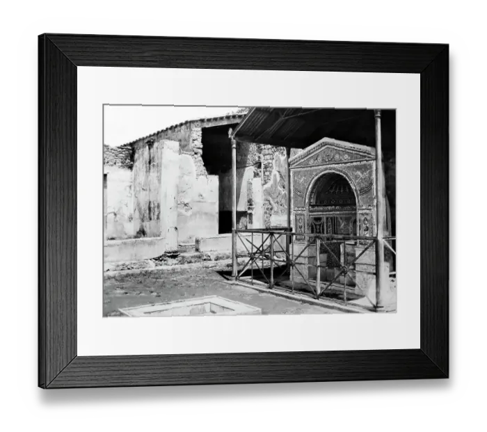 Framed Print : Mosaic Fountain, Pompeii, Italy, Victorian period