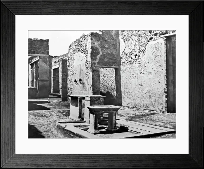 Framed Print : House of the Fuller, Pompeii, Italy, Victorian period Framed Print : House of the Fuller, Pompeii, Italy, Victorian period