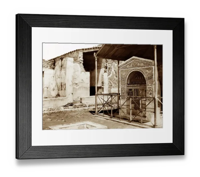 Framed Print : Mosaic Fountain, Pompeii, Italy, Victorian period Framed Print : Mosaic Fountain, Pompeii, Italy, Victorian period