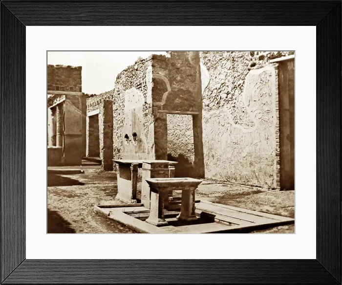 Framed Print : House of the Fuller, Pompeii, Italy, Victorian period Framed Print : House of the Fuller, Pompeii, Italy, Victorian period