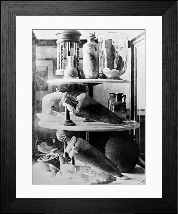 Framed Print : Charred food from Pompeii, Italy, Victorian period Framed Print : Charred food from Pompeii, Italy, Victorian period