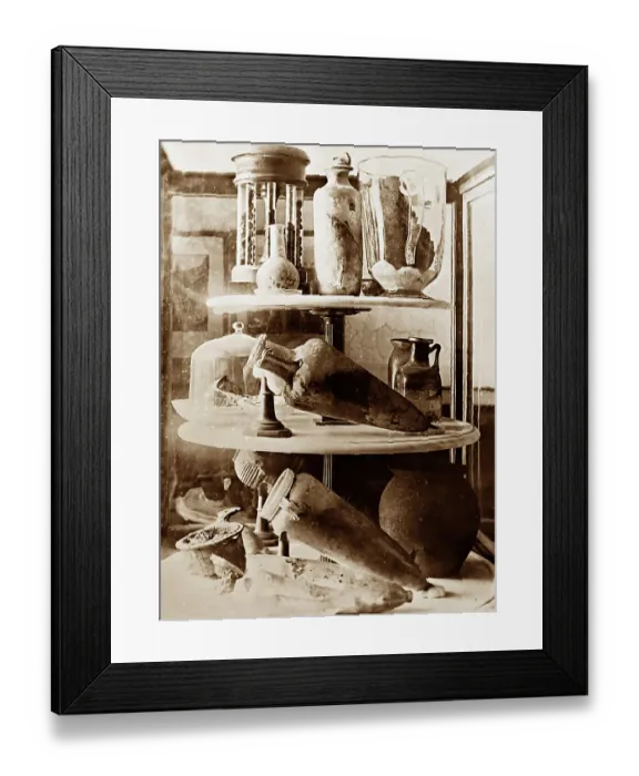 Framed Print : Charred food from Pompeii, Italy, Victorian period Framed Print : Charred food from Pompeii, Italy, Victorian period