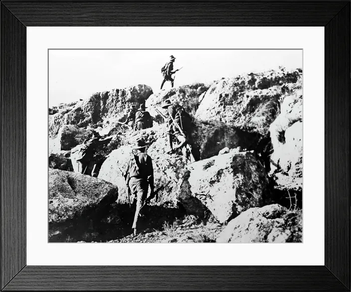 Framed Print : Australian soldiers during the First World War Framed Print : Australian soldiers during the First World War