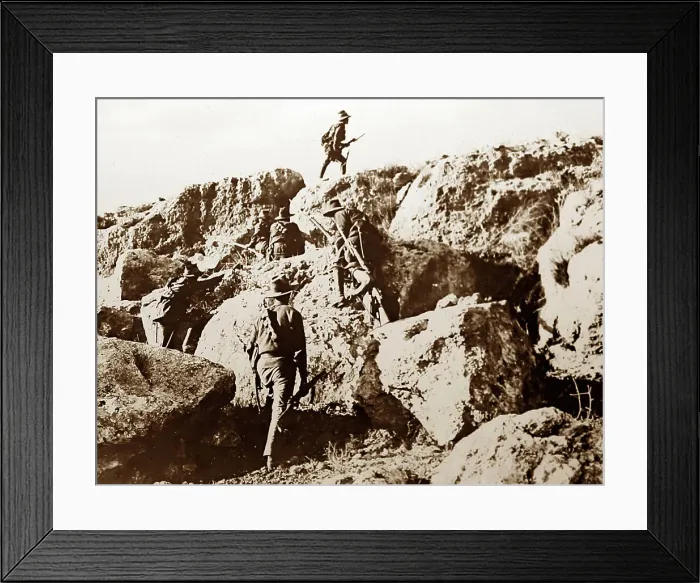 Framed Print : Australian soldiers during the First World War Framed Print : Australian soldiers during the First World War