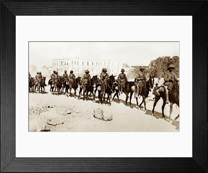 Framed Print : British Yeomanry in Damascus during the First World War Framed Print : British Yeomanry in Damascus during the First World War