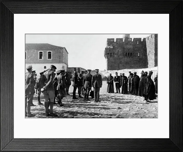Framed Print : General Allenby in Jerusalem during WW1 Framed Print : General Allenby in Jerusalem during WW1