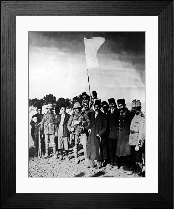 Framed Print : Surrender of Jerusalem to British troops during WW1 Framed Print : Surrender of Jerusalem to British troops during WW1