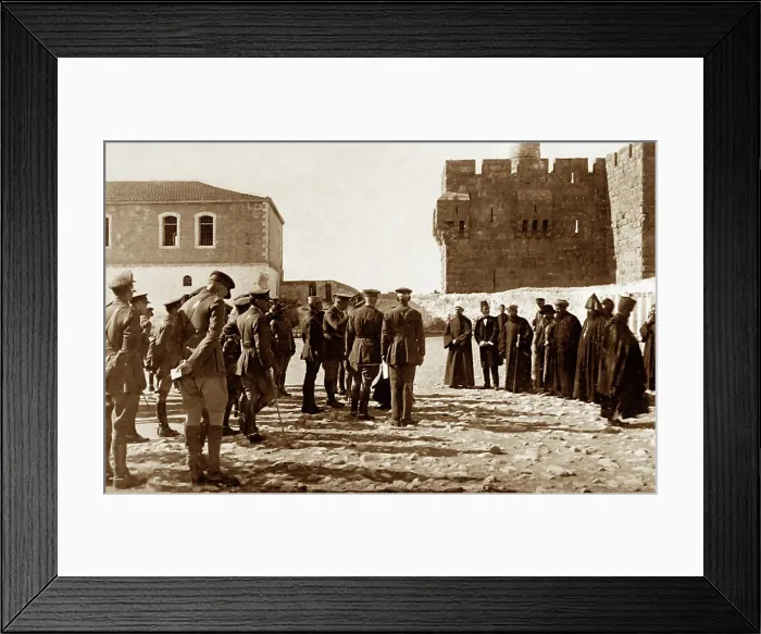 Framed Print : General Allenby in Jerusalem during WW1 Framed Print : General Allenby in Jerusalem during WW1