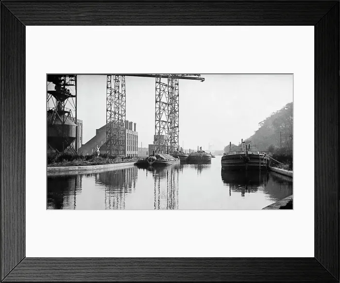 Framed Print : Leeds and Liverpool Canal near Redcote, early 1900s Framed Print : Leeds and Liverpool Canal near Redcote, early 1900s