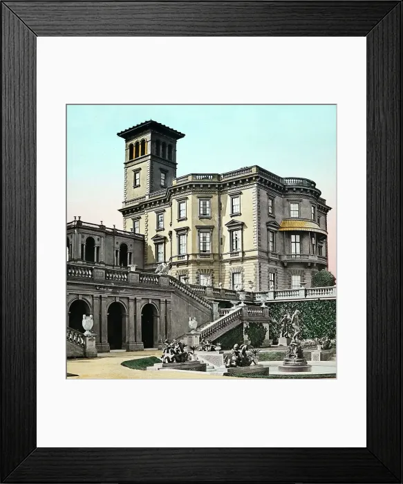 Framed Print : Osborne House, Isle of Wight, Victorian period Framed Print : Osborne House, Isle of Wight, Victorian period